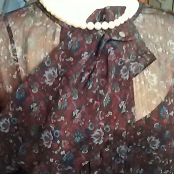 Loft Sheer Slip Dress - Picture 4 of 8